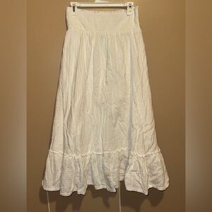 Quince White Maxi Skirt